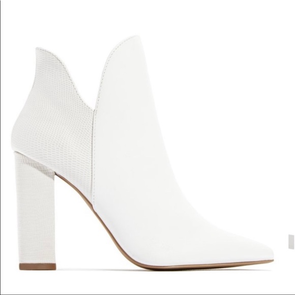 Koko White Croc ankle bootie - Picture 2 of 6
